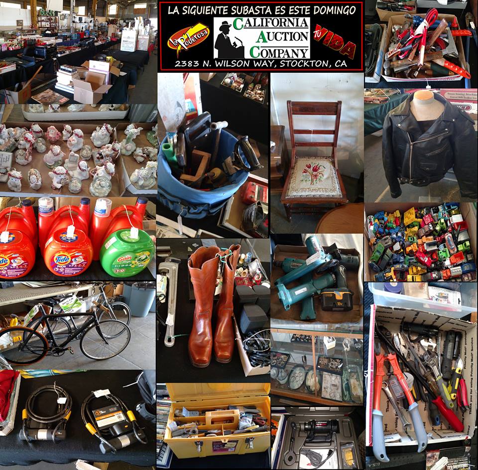 Gran subasta este Domigo 7 de Agosto en California Auction Comparny a las 11am.