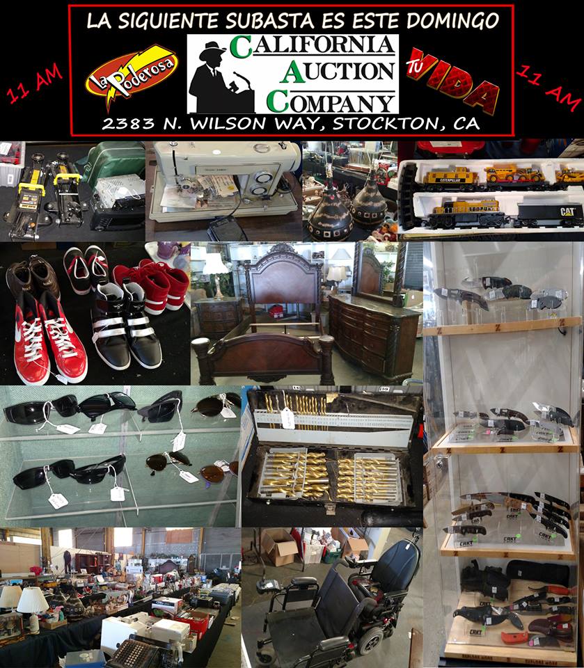 No se pierdan las grandes subastas de California Auction Company. La siguente sera este Domingo 21 de Agosto a las 11am...