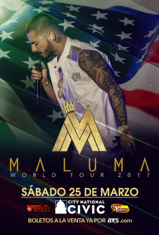 Recuerden que ya pueden comprar sus boletos por axs.com o por http://www.axs.com/events/328257/maluma-tickets tendran mejor oportunidad de obtener mejores asientos...