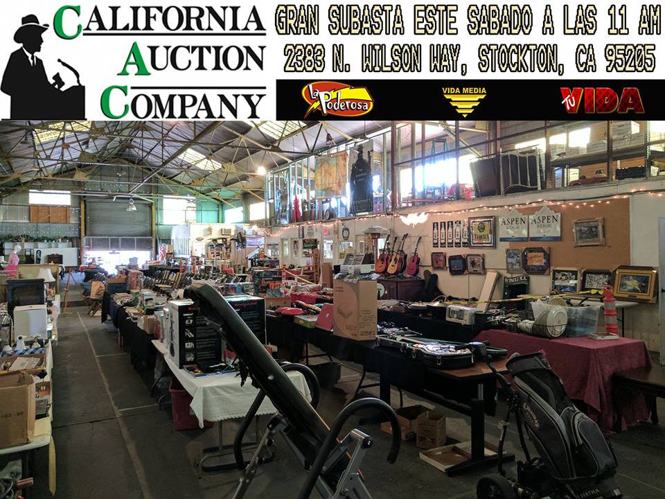 Subasta este Sabado 6 de Mayo a las 11 de la Mañana en California Auction Company
